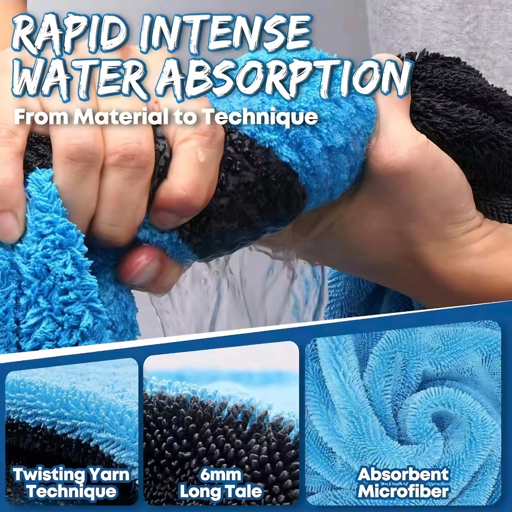 dual side twisted microfiber drying towel dual side twisted microfiber drying towel