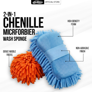 Home 2 in 1 chenille microfiber wash sponge